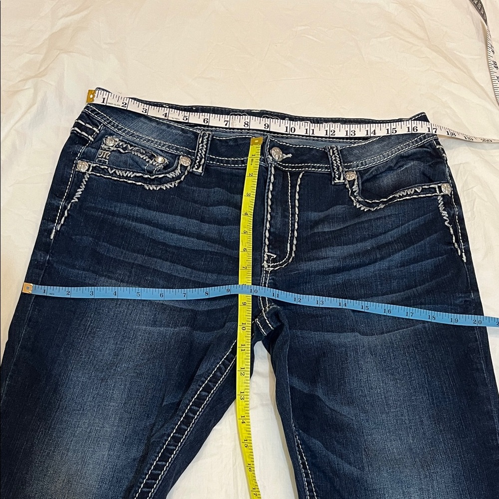 Miss Me Dark Blue Chloe Boot Jeans - Picture 2 of 16